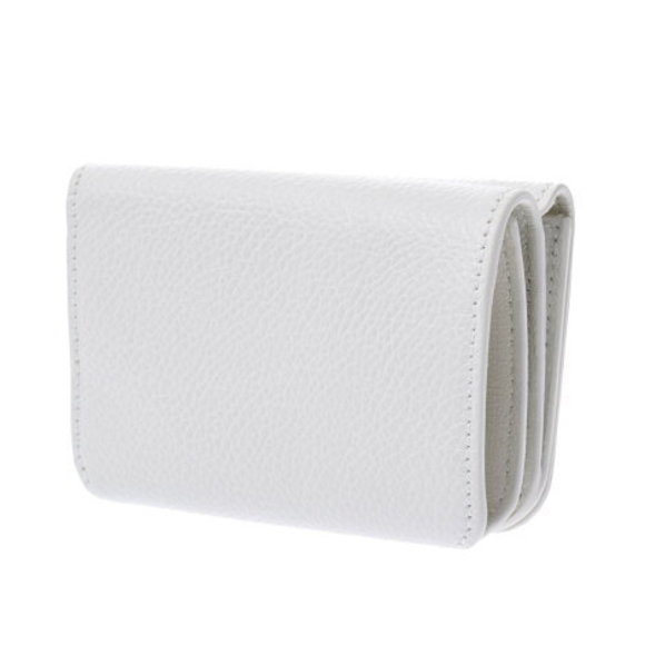 BALENCIAGA Mini Wallet White Calf Trifold Un - Picture 2 of 12